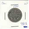 Image 1 : 1900 canada silver quarter