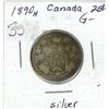 Image 1 : 1890 silver quarter