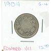 Image 1 : 1904 Edward VII silver quarter