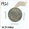 Image 1 : 1921 canadian silver quarter