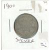 Image 1 : 1901 silver quarter