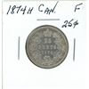 Image 1 : 1874 canada silver quarter