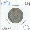 Image 1 : 1892 canadian silver quarter