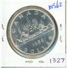Image 1 : Canadian Silver Dollar 1966 MS62