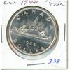 Image 1 : Canadian Silver Dollar 1966