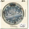 Image 1 : Canadian Silver Dollar 1963 BU