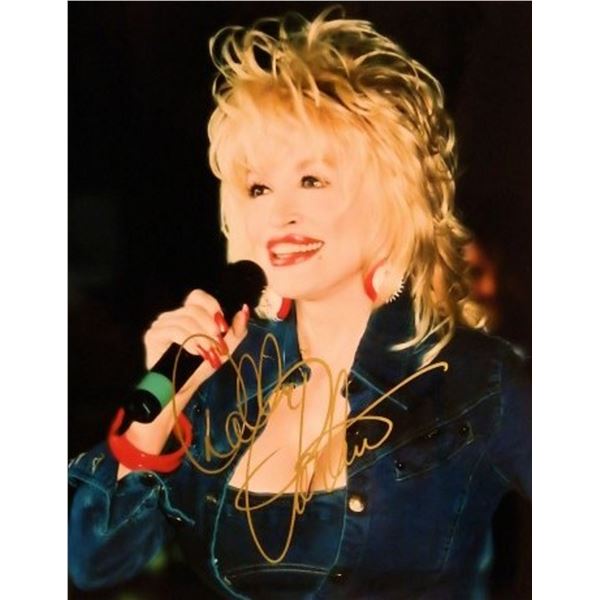 Dolly Parton signed promo photo