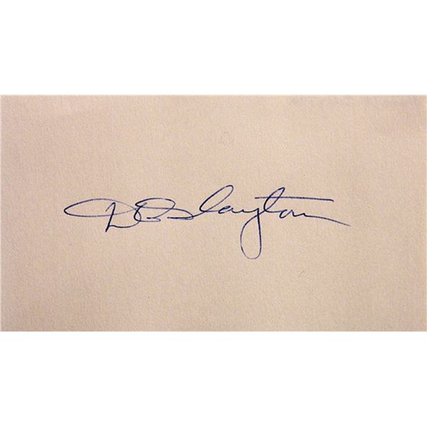 Nasa astronaut Donald Slayton signature slip