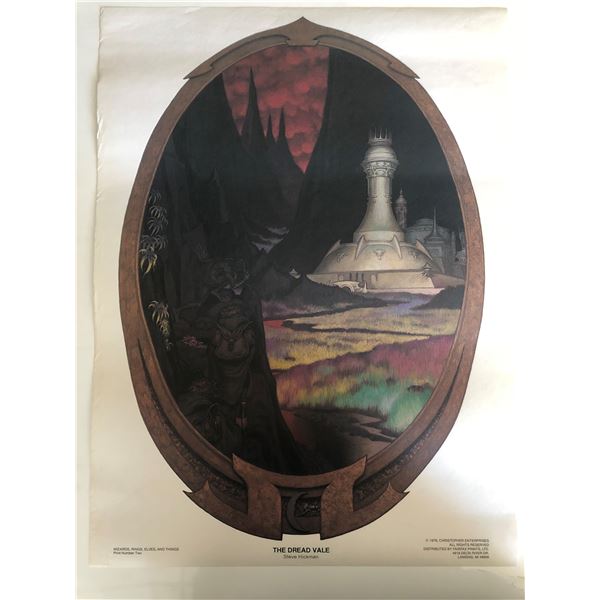 Steve Hickman - The Dread Vale - Original Vintage Art Print No. 2 - 1976
