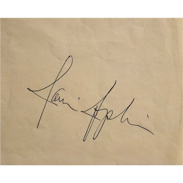 Janis Joplin signature slip