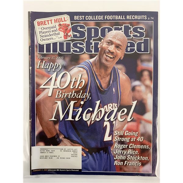 Sports Illustrated Magazine February 17 2003 Michael Jordan 40th Birthday