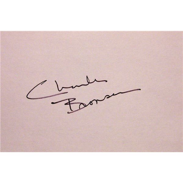 Charles Bronson signature slip
