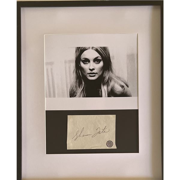 Sharon Tate original signature collage