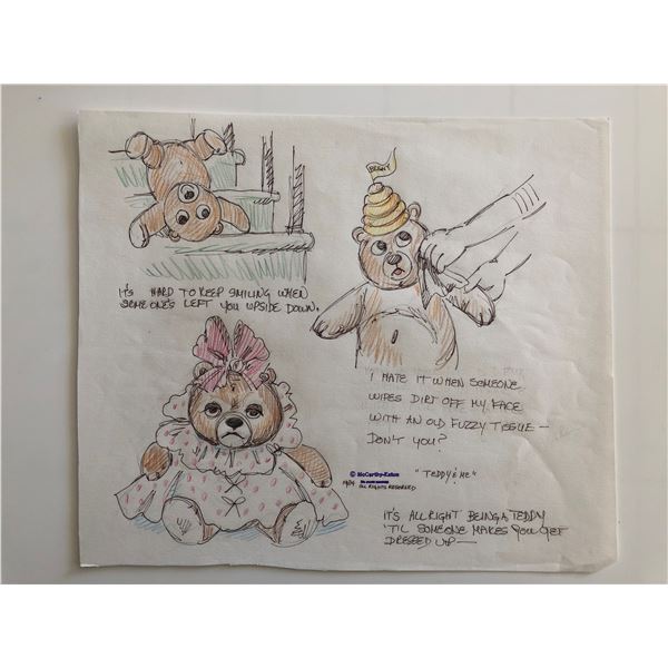 McCarthy-Eaton Original Teddy & Me Art - 1984