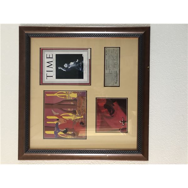 Disney Fantasia Conductor Leopold Stokowski signed check collage