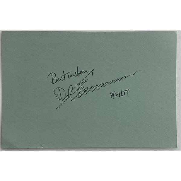 Paleoanthropologist Donald C. Johansen original signature