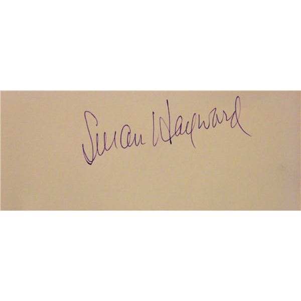 Susan Hayward signature slip