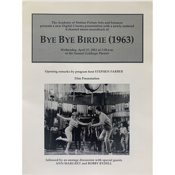 Bye Bye Birdie unsigned program
