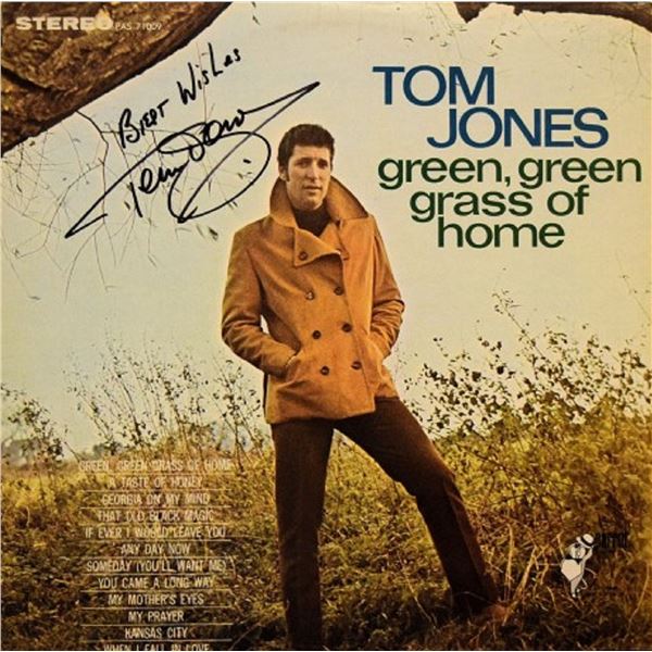 Tom Jones signed Green, Green Grass of Home album