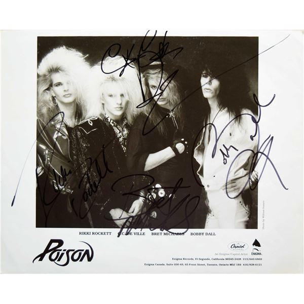 Poison signed promo photo
