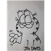 Image 1 : Jim Davis signed Garfield  sketch