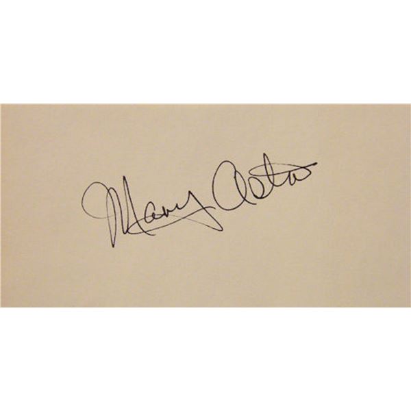The Maltese Falcon Mary Astor signature slip