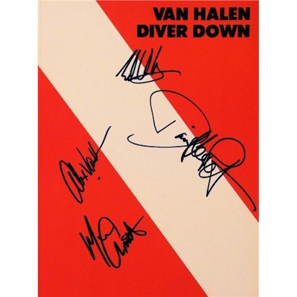 Van Halen signed music book