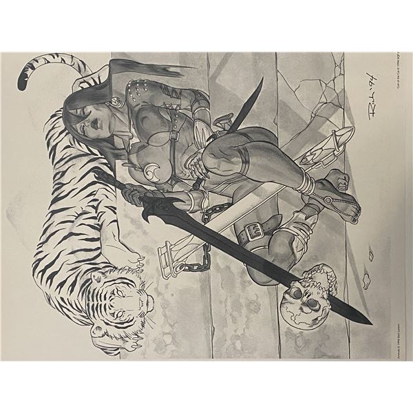 1994 Rich Larson Cult of the Cat mini poster