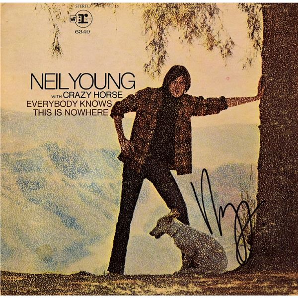 Neil Young signed Everybody Knows This Is Nowhere album