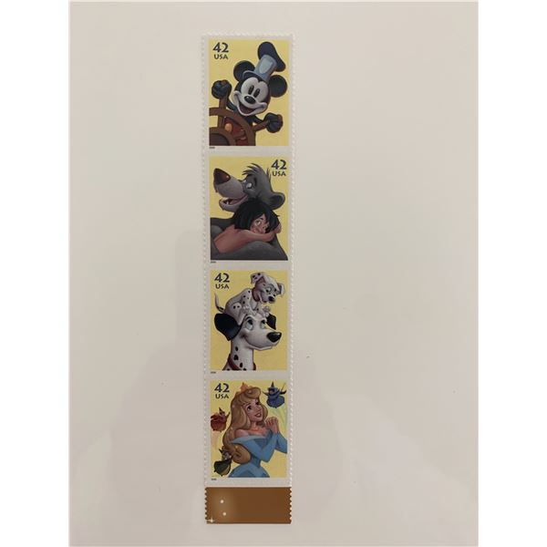 2008 42c The Art of Disney: Imagination Stamp Strip