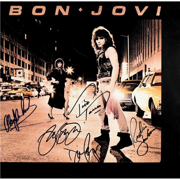 Bon Jovi signed debut album Bon Jovi