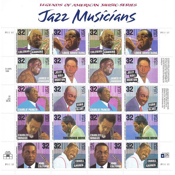 Jazz Musicians Stamps