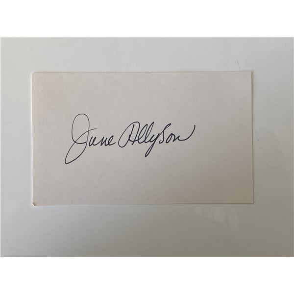 June Allyson original signature