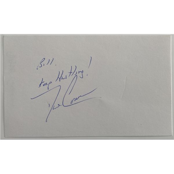 Basketball player Dave Cowens original signature