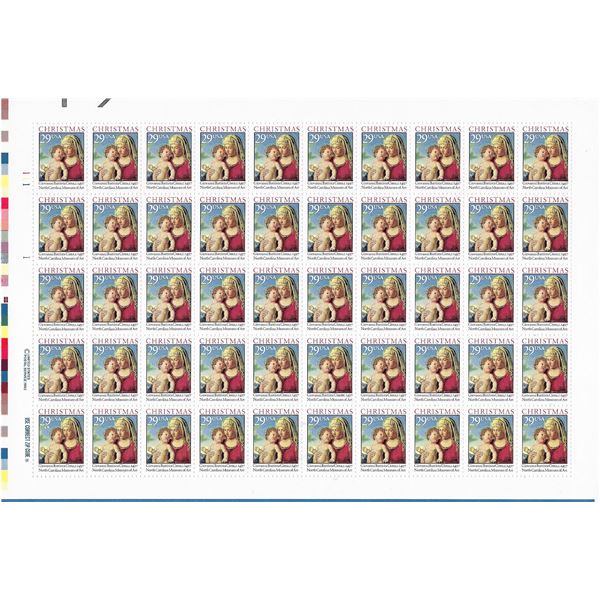 Traditional Christmas: Madonna and Child Stamps