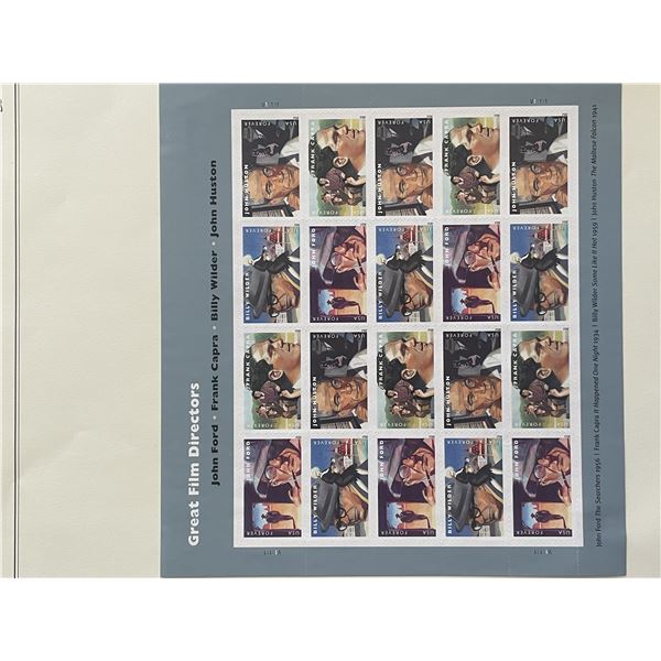 2012 Great Film Directors stamp set of 20