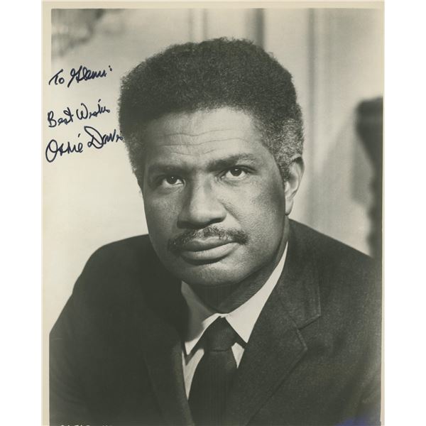 Ossie Davis signed photo