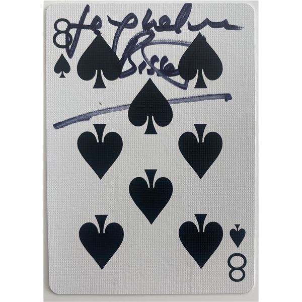 Jacqueline Bisset signed playing card