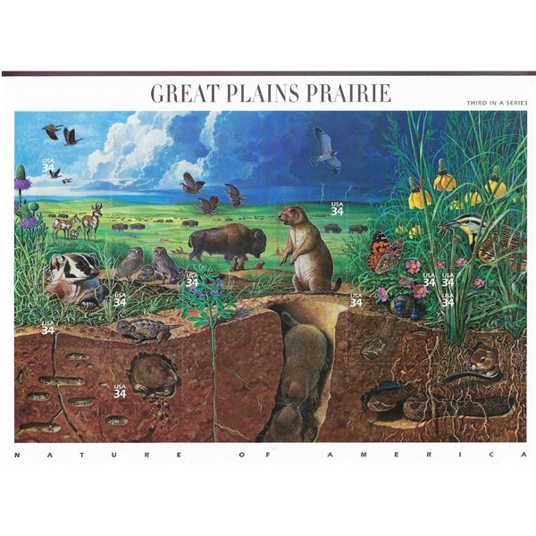 Great Plains Prairie Stamp Sheet