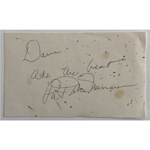 Pat McNamara original signature