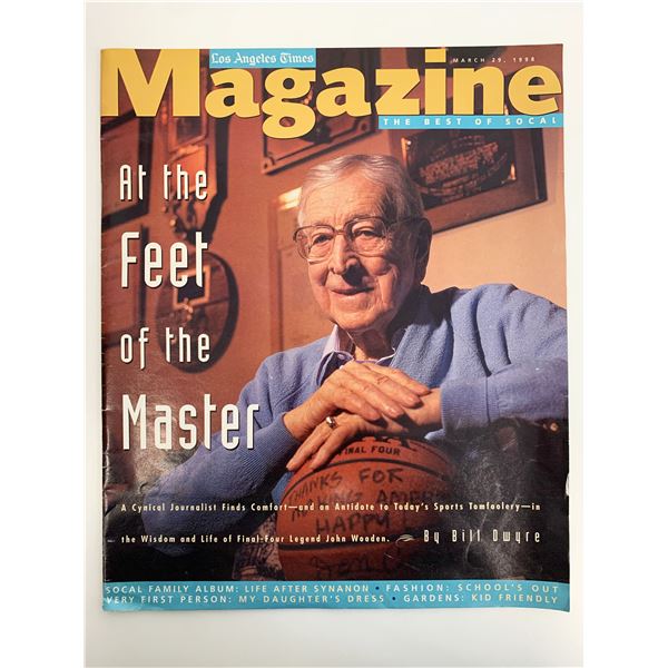 LA Times Magazine March 29, 1998 John Wooden Cover