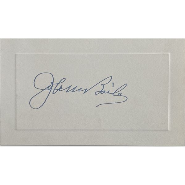 Democratic National Committee John M. Bailey original signature
