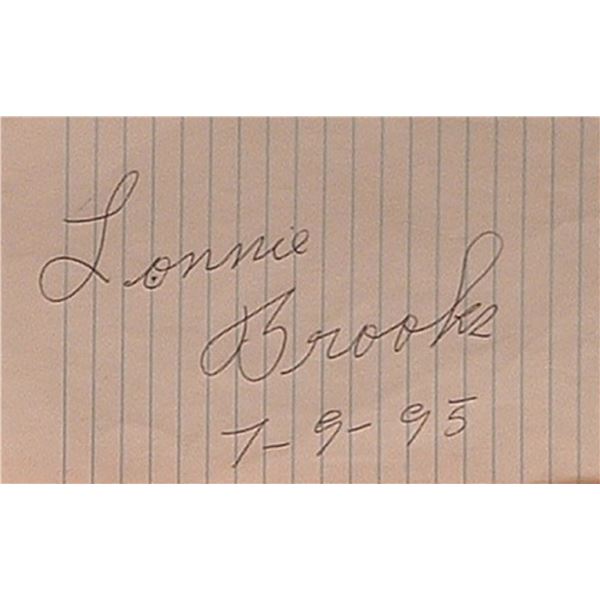 Lonnie Brooks signature slip