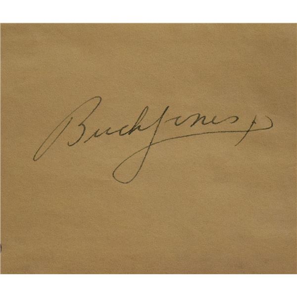 Buck Jones signature slip