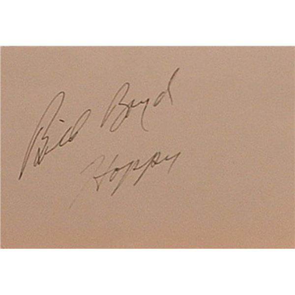 Bill Boyd signature slip