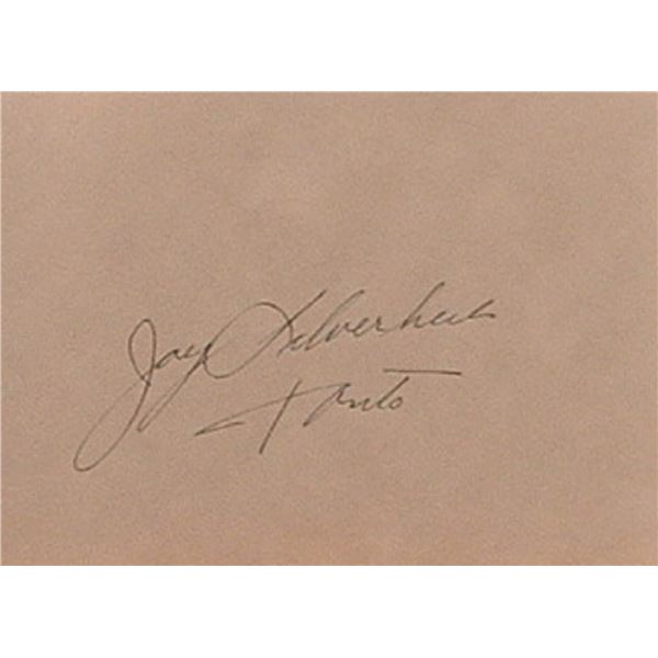 Jay Silverheels Tonto signature slip