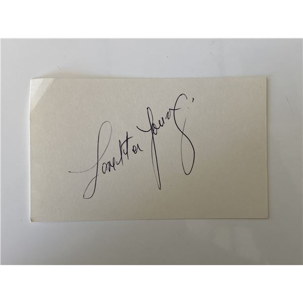 Loretta Young original signature