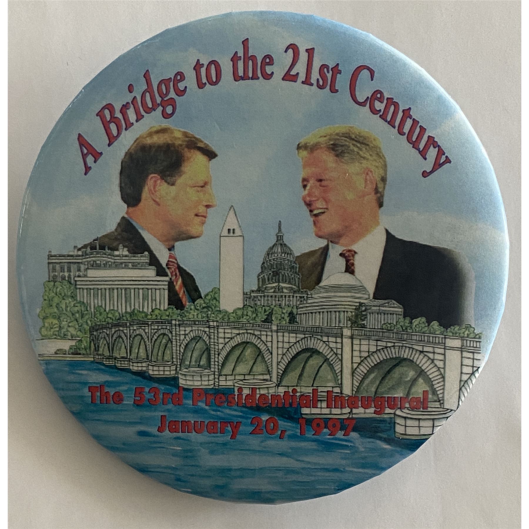 53rd inauguration commemorative Bill Clinton pin