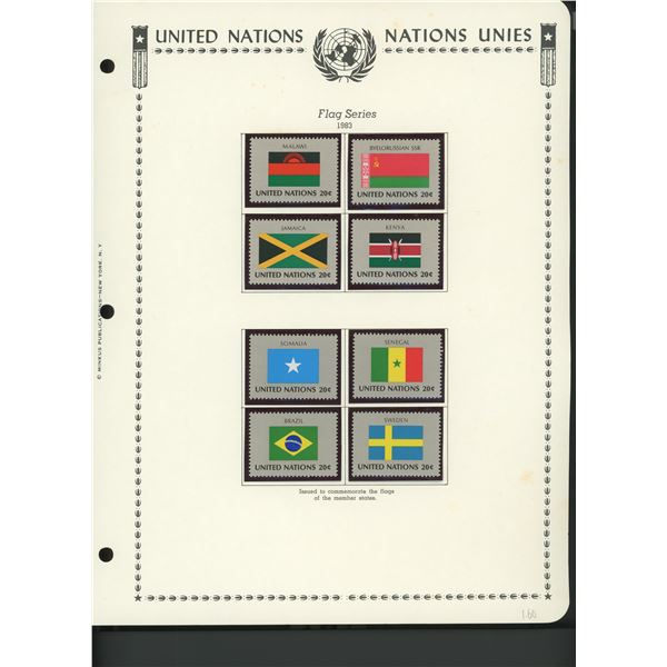 United Nations New York Stamps 1983