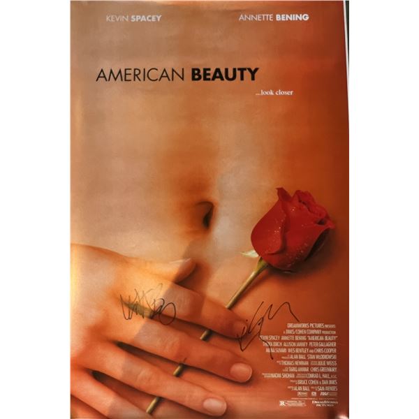 American Beauty cast signed movie poster